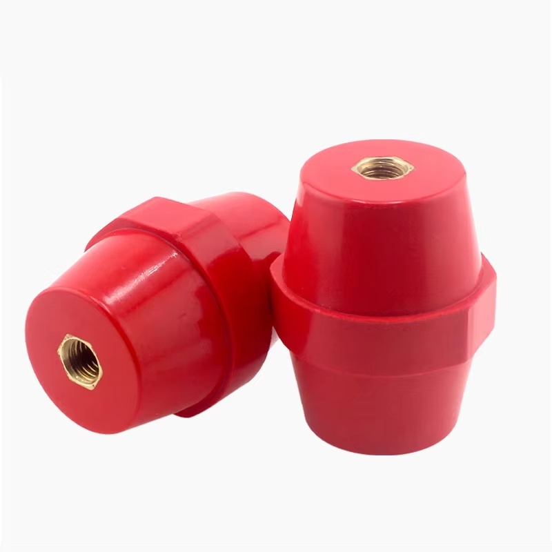 Drum Type Electrical Busbar Insulator Iron plated copper Insert SM 60 Low Voltage Electrical Isolator